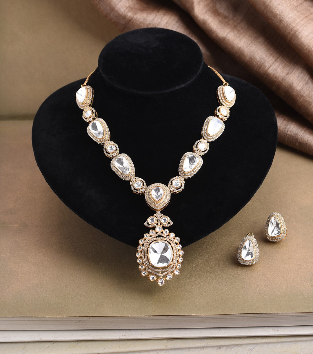 Hanita Polki Necklace Set