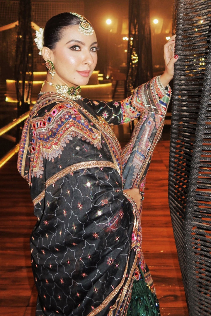 Niki Mehra in Aawanya Navratan Choker Set