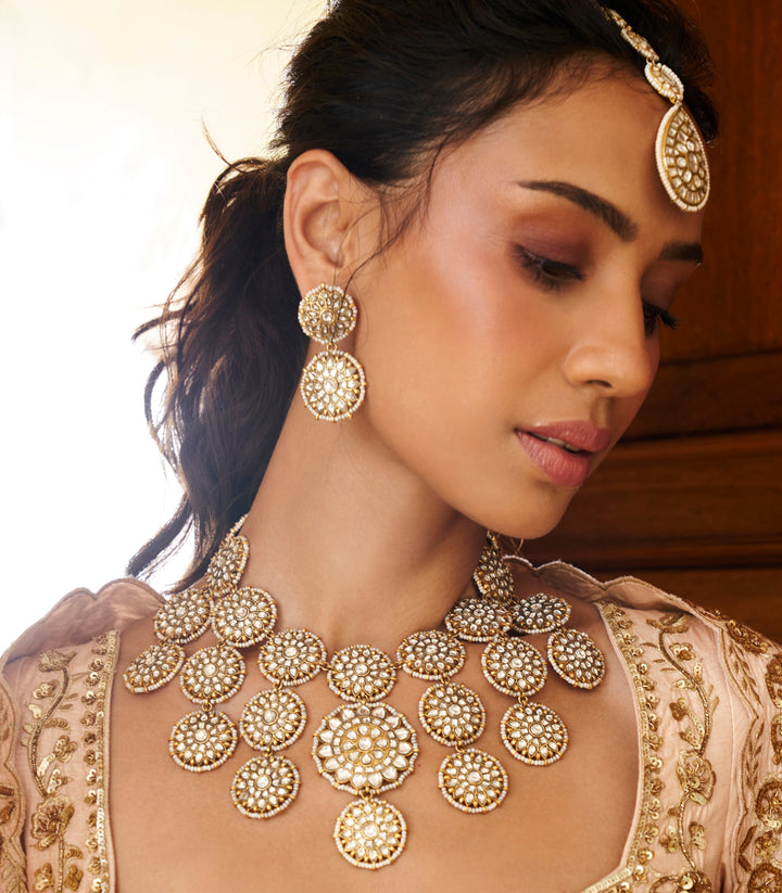 Sadhika Kundan Necklace Set