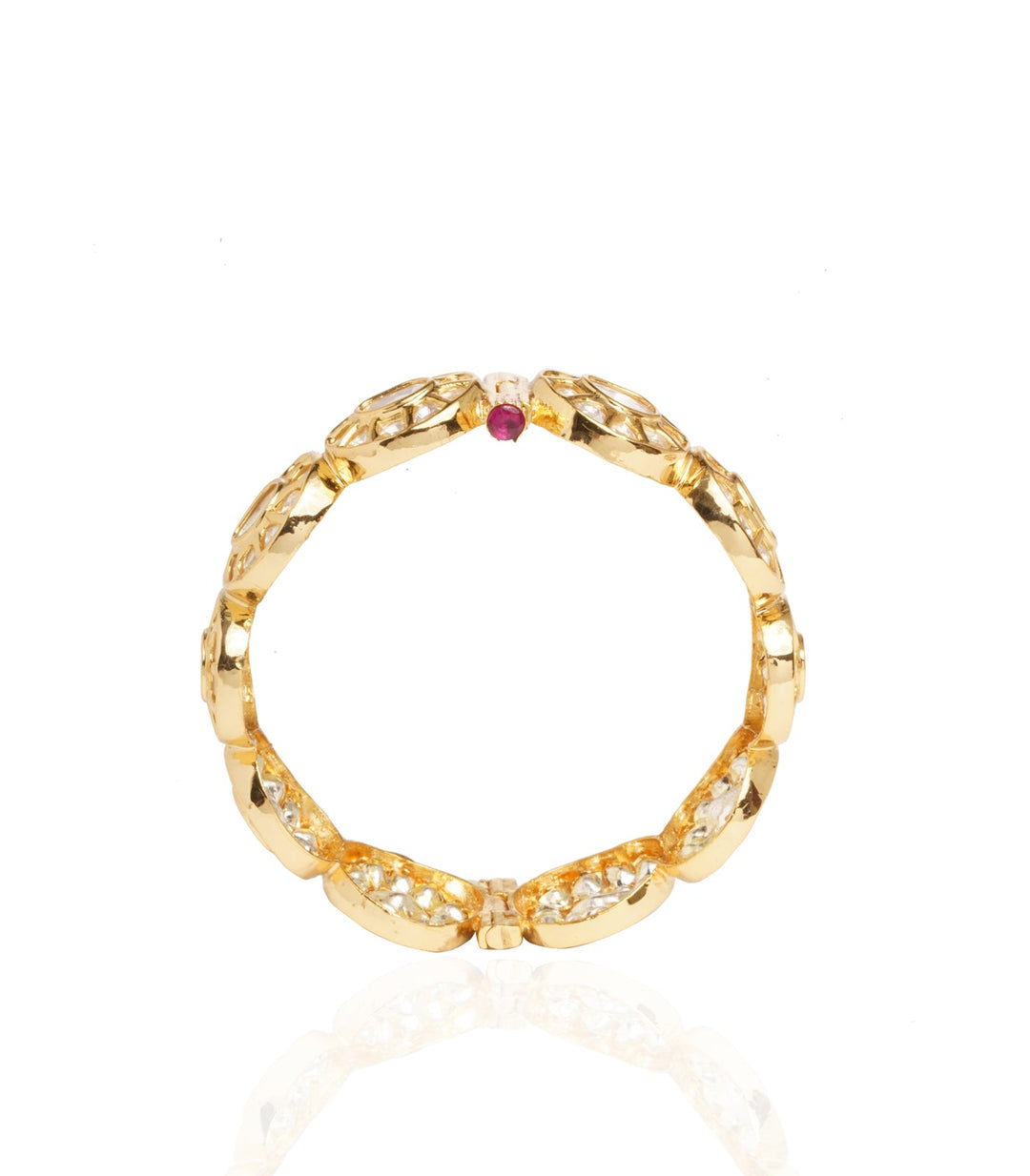 PADMAVATI GOLD PLATED MALINI KUNDAN BANGLES