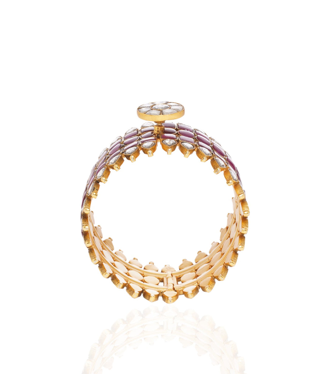 Jayaswi Ruby Kundan Bangle