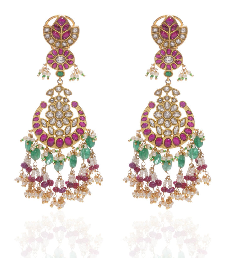 SONAM PINK KUNDAN CHANDBALI