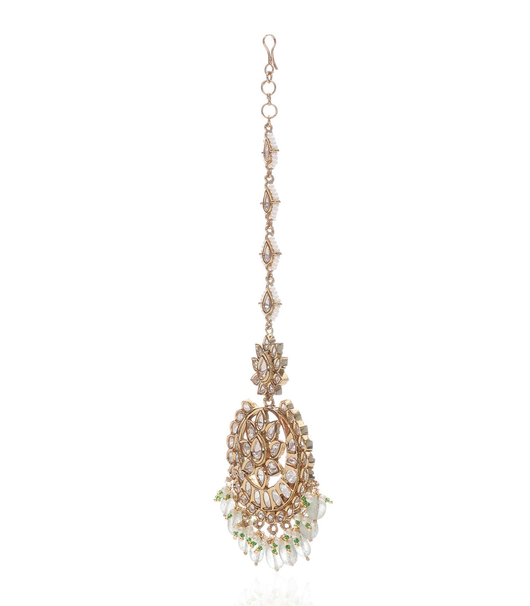 SANDHYA GREEN KUNDAN TIKA