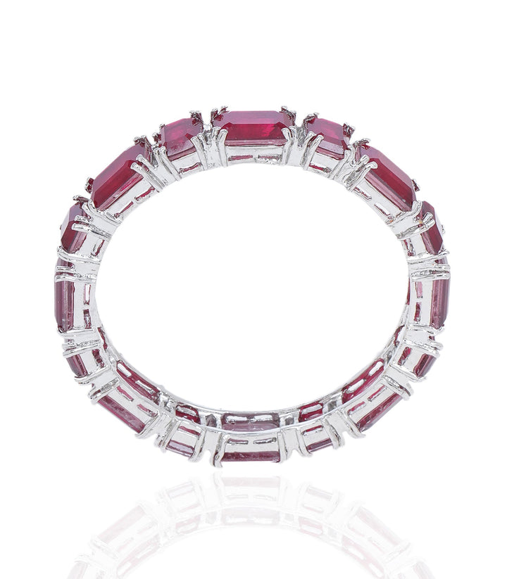 ROSIE RED ZIRCON BANGLES