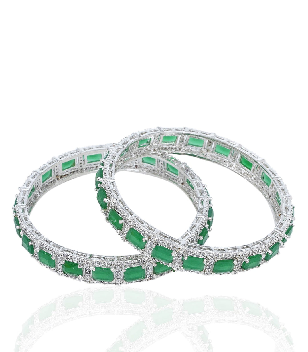 LIZA GREEN ZIRCON BANGLES