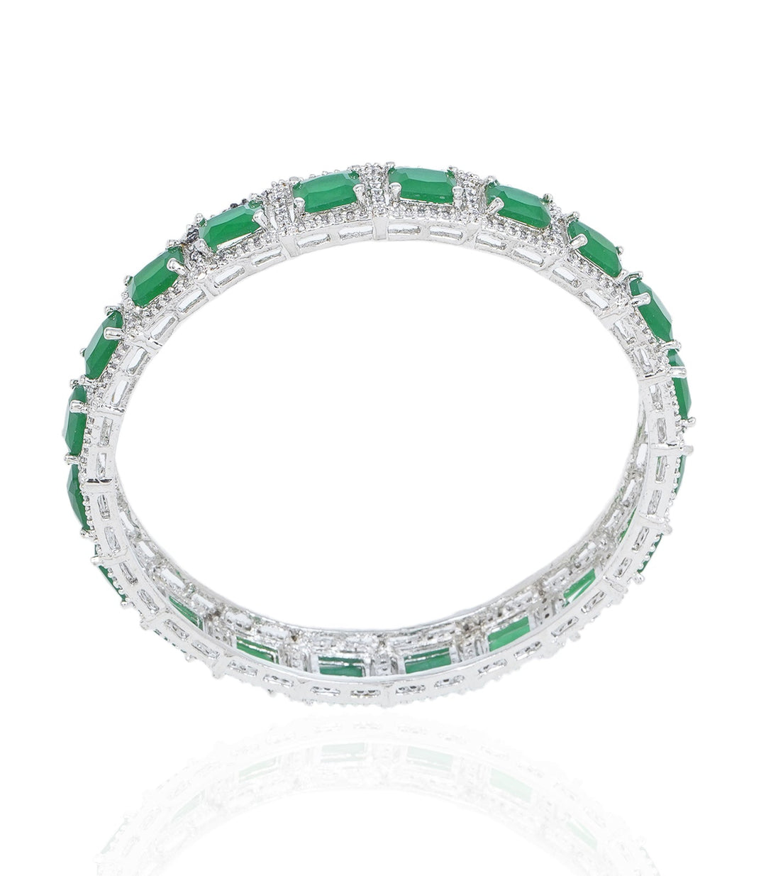 LIZA GREEN ZIRCON BANGLES