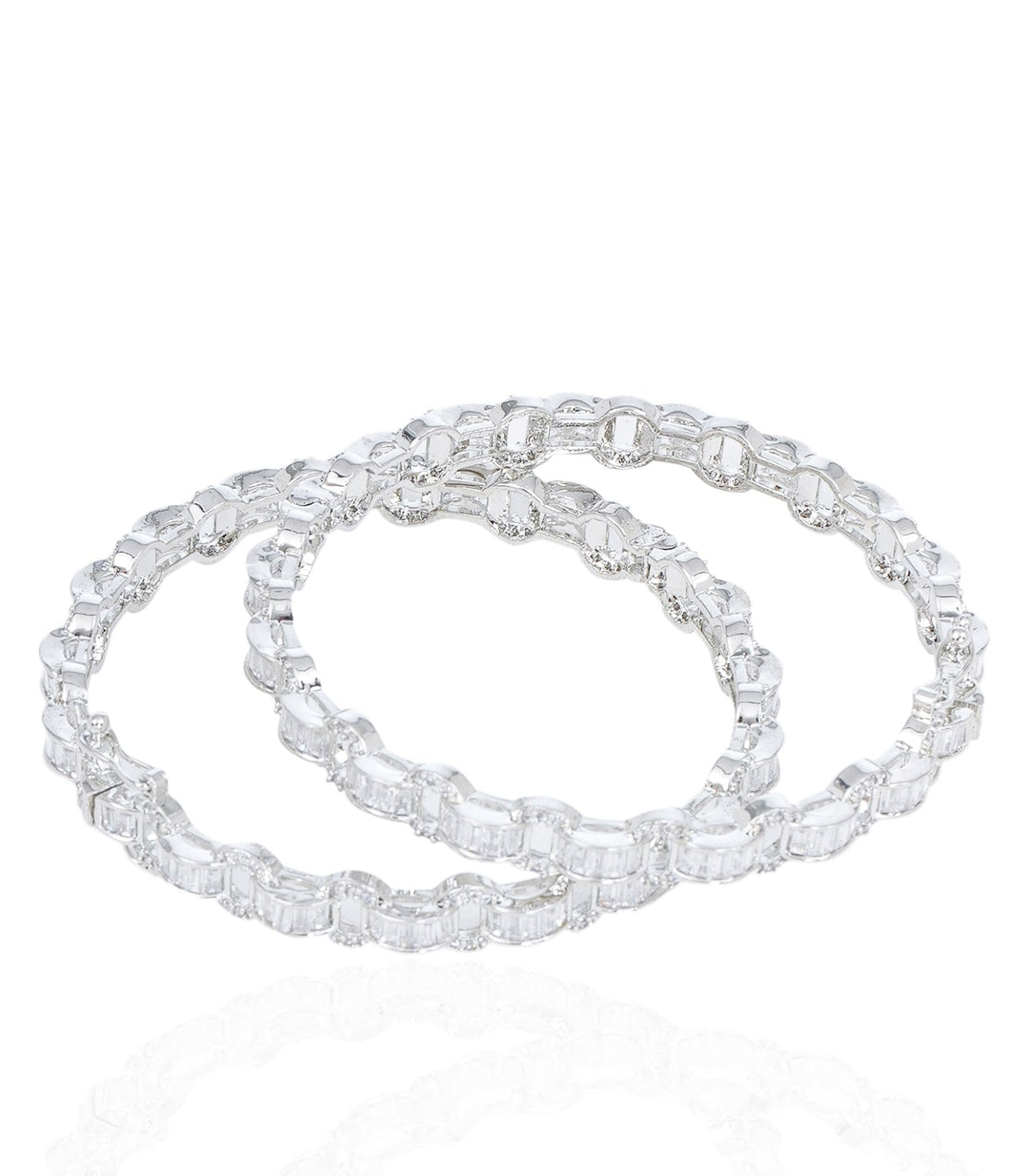RACHEL WHITE ZIRCON BANGLES