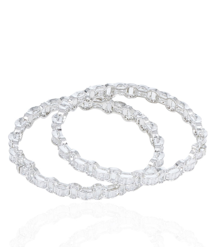 RACHEL WHITE ZIRCON BANGLES