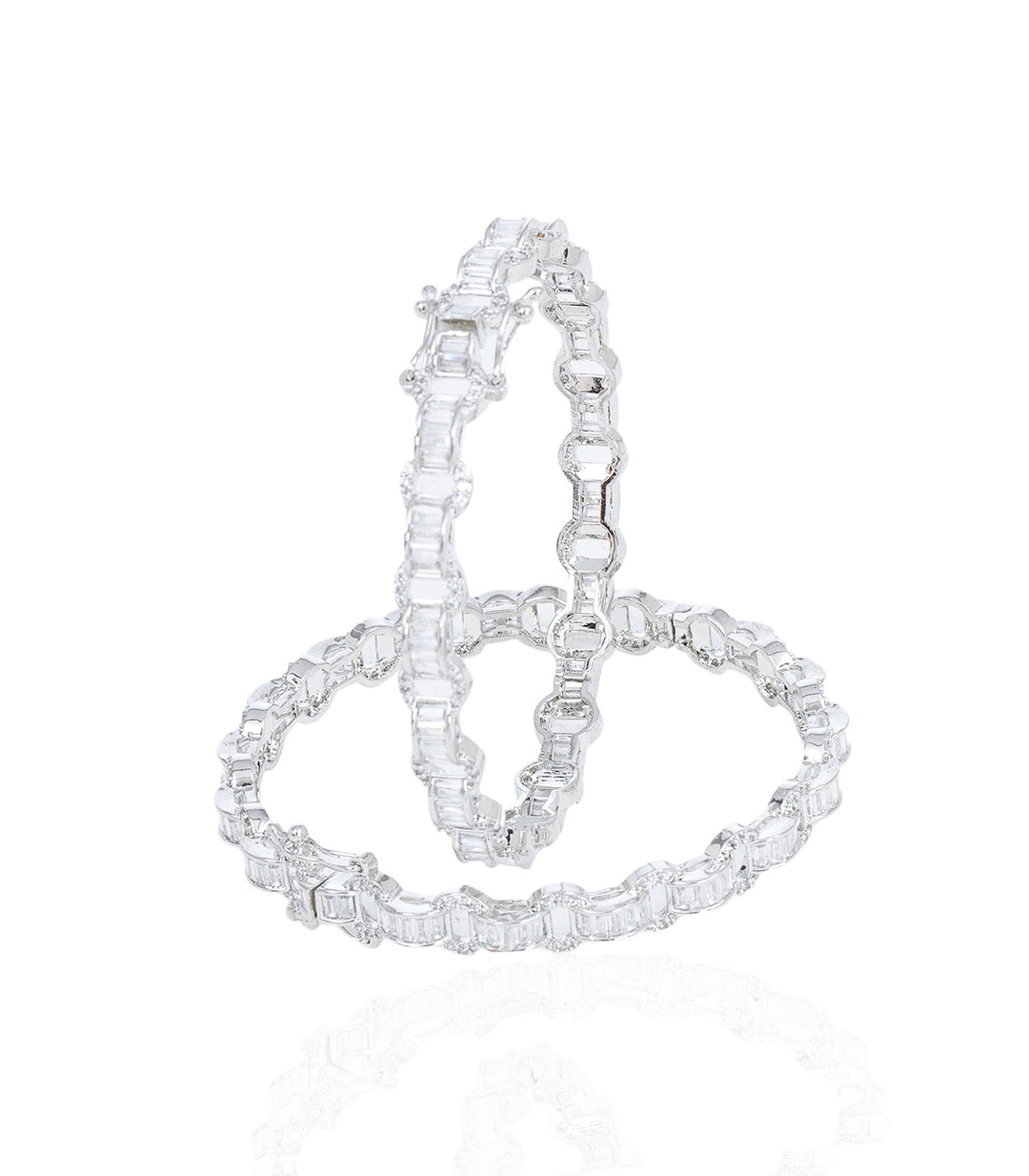 RACHEL WHITE ZIRCON BANGLES