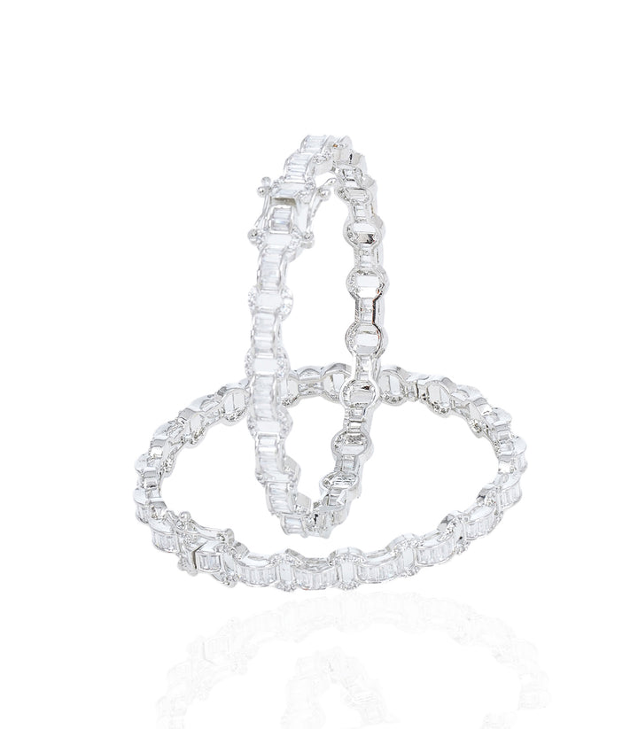 RACHEL WHITE ZIRCON BANGLES