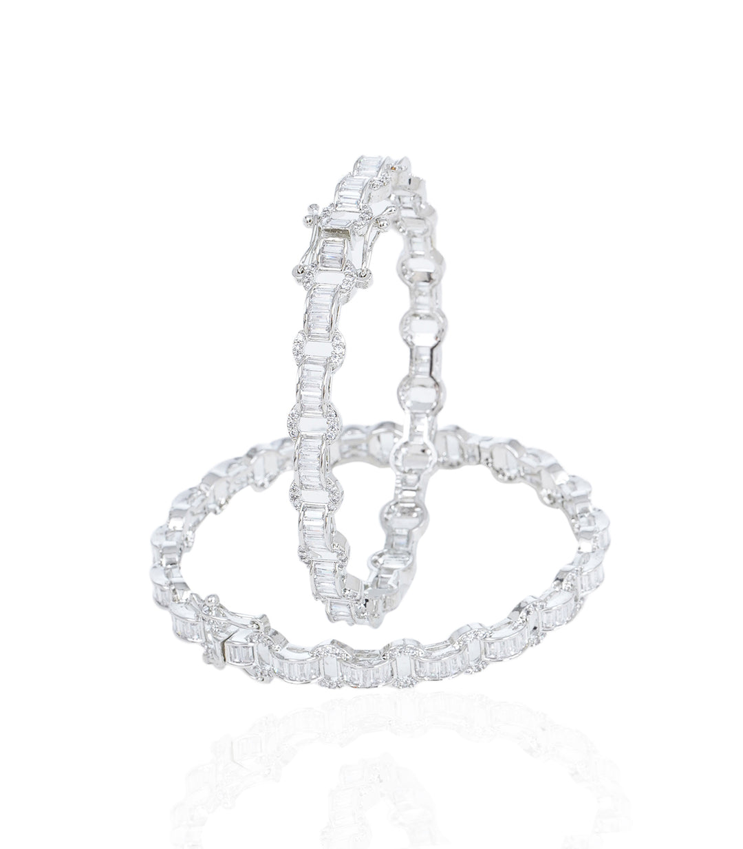 RACHEL WHITE ZIRCON BANGLES