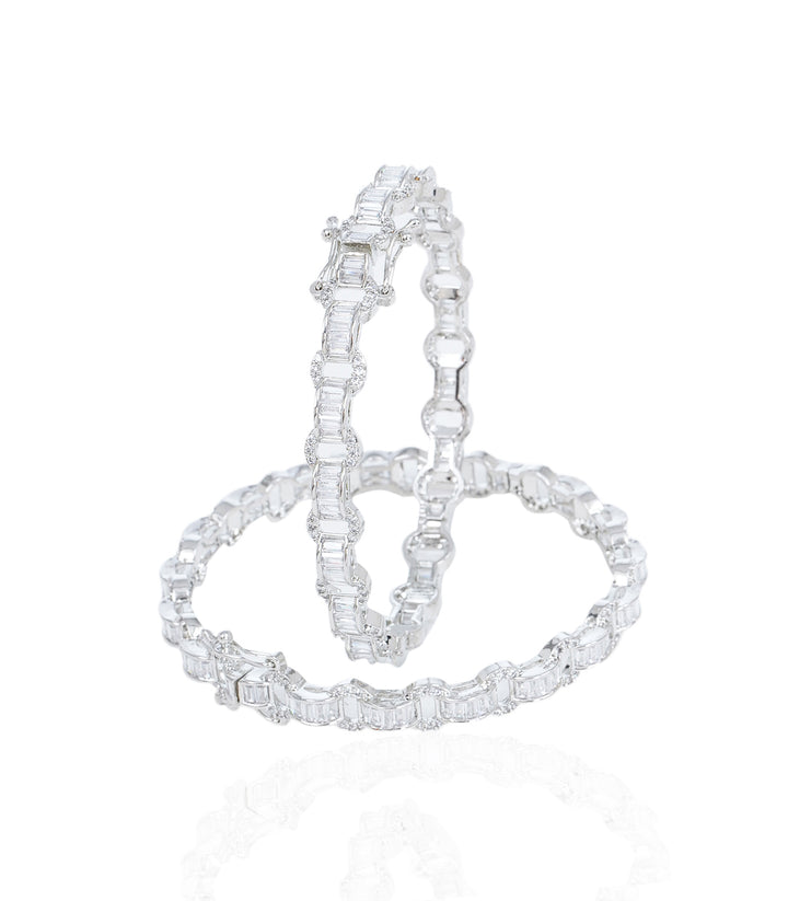 RACHEL WHITE ZIRCON BANGLES