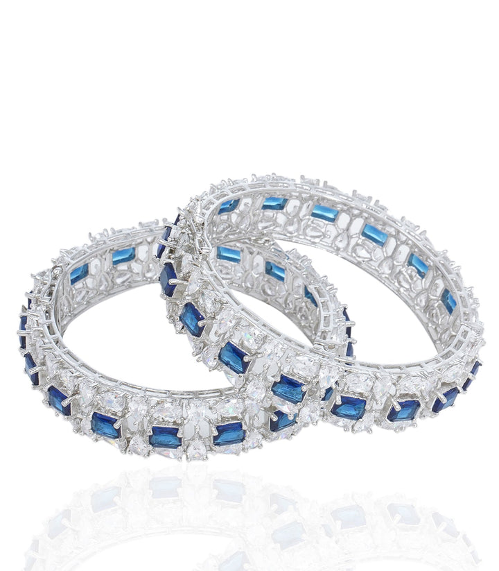 LAUREN BLUE ZIRCON BANGLES