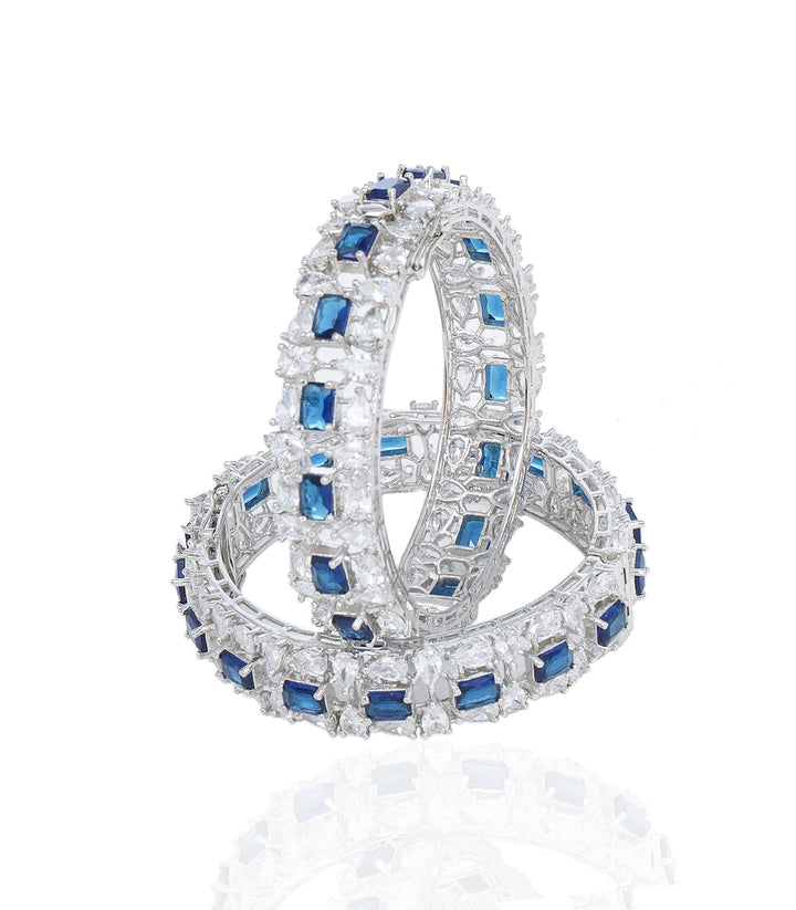 LAUREN BLUE ZIRCON BANGLES