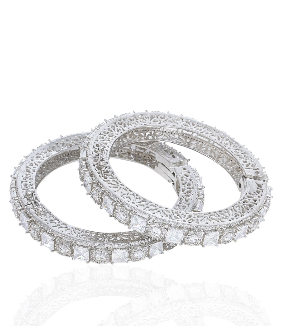 MARLEY WHITE ZIRCON BANGLES