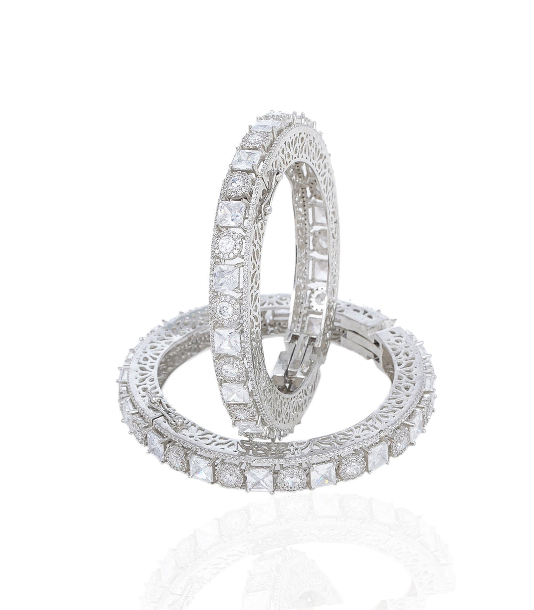 MARLEY WHITE ZIRCON BANGLES