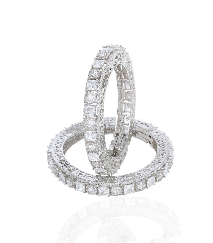 MARLEY WHITE ZIRCON BANGLES