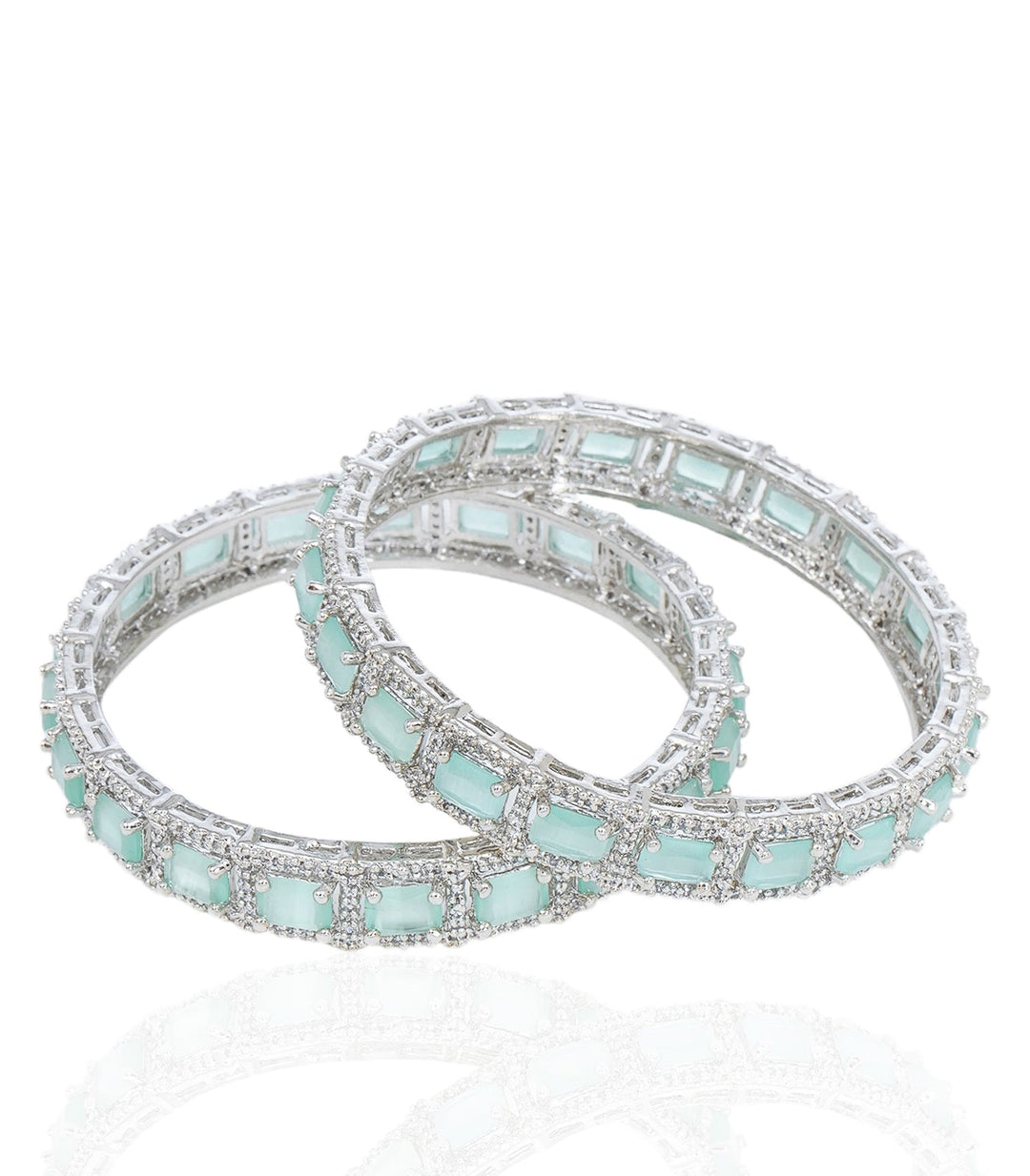 AISHA MINT ZIRCON BANGLES