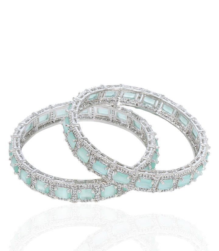 AISHA MINT ZIRCON BANGLES