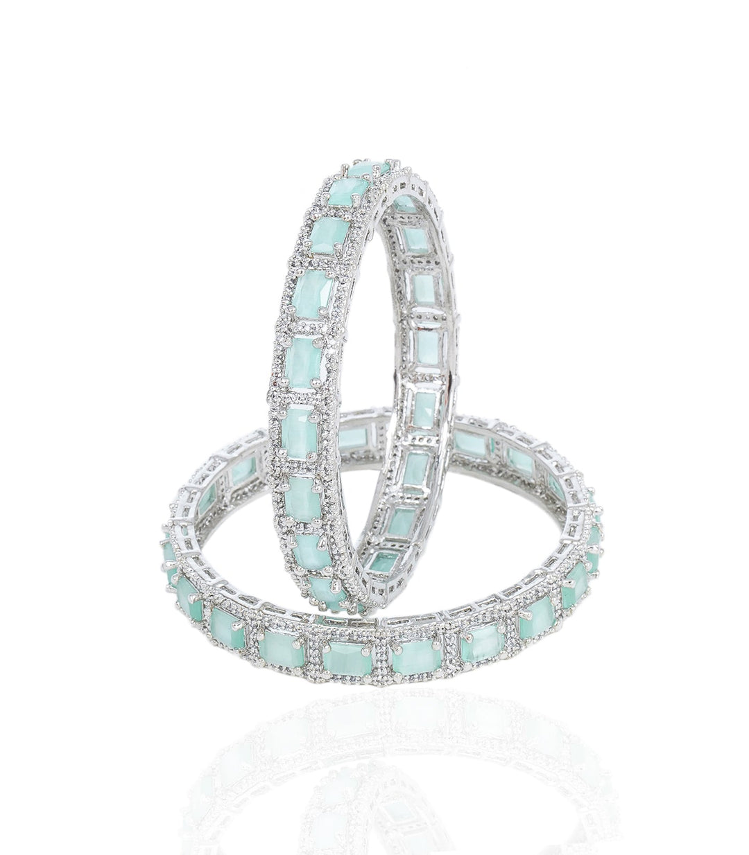 AISHA MINT ZIRCON BANGLES