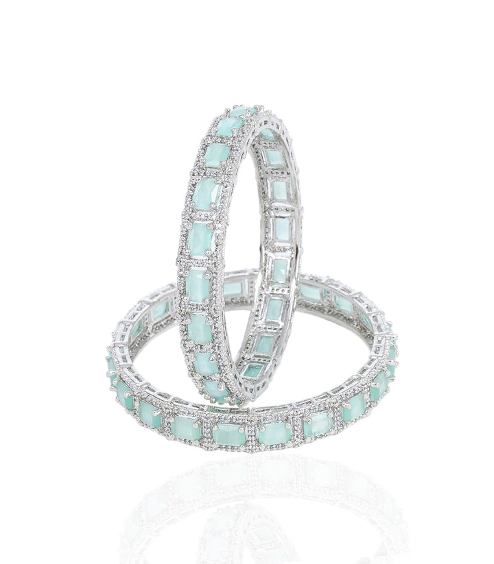 AISHA MINT ZIRCON BANGLES