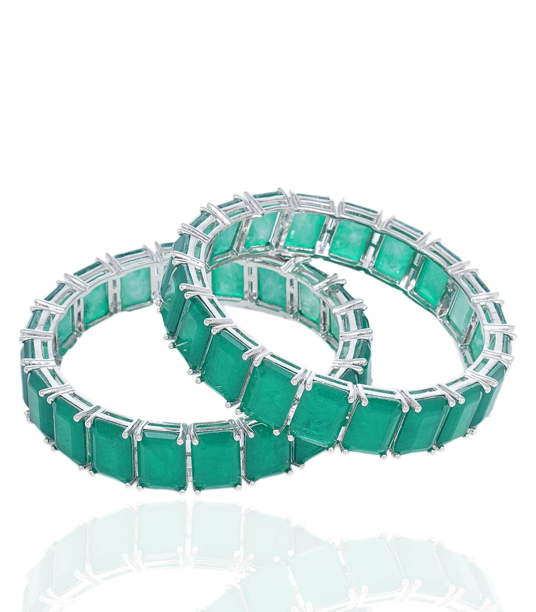 HAZEL GREEN ZIRCON BANGLES