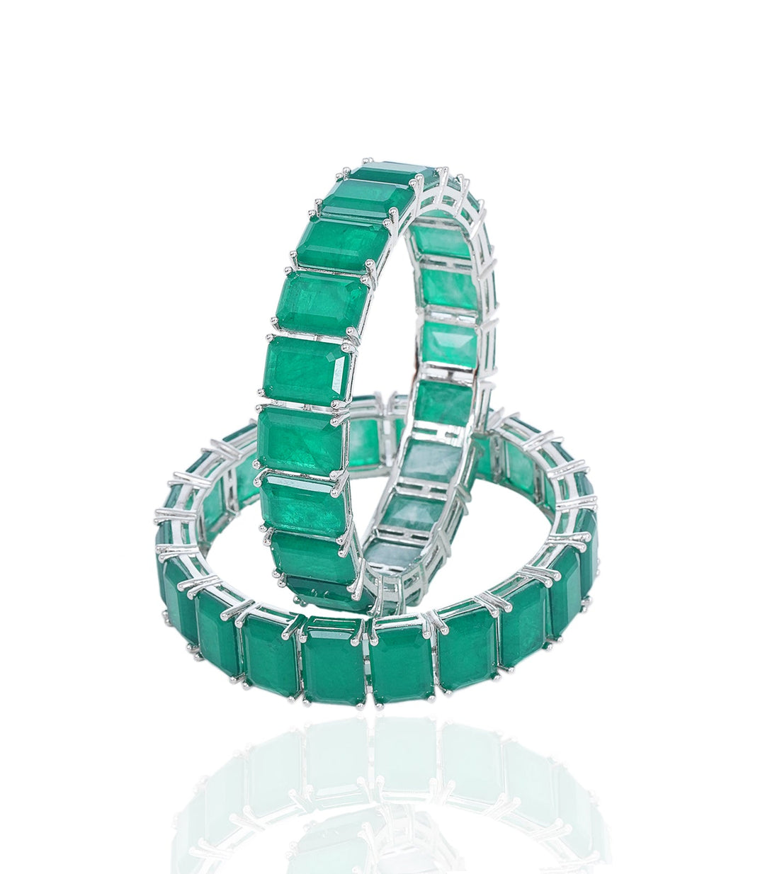 HAZEL GREEN ZIRCON BANGLES