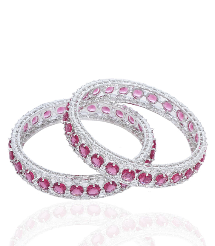 AVIVA PINK ZIRCON BANGLES