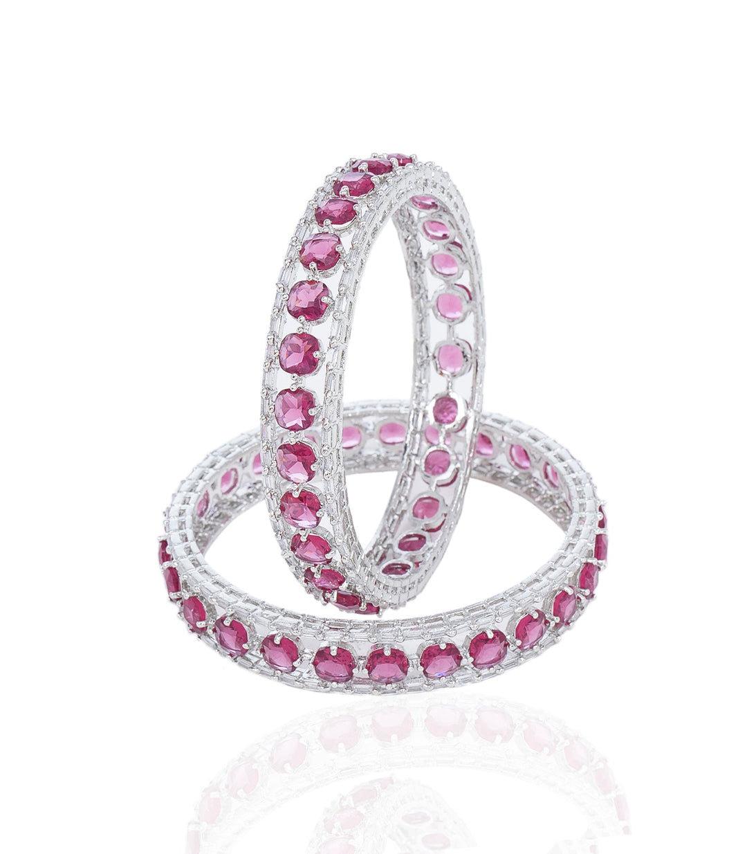 AVIVA PINK ZIRCON BANGLES