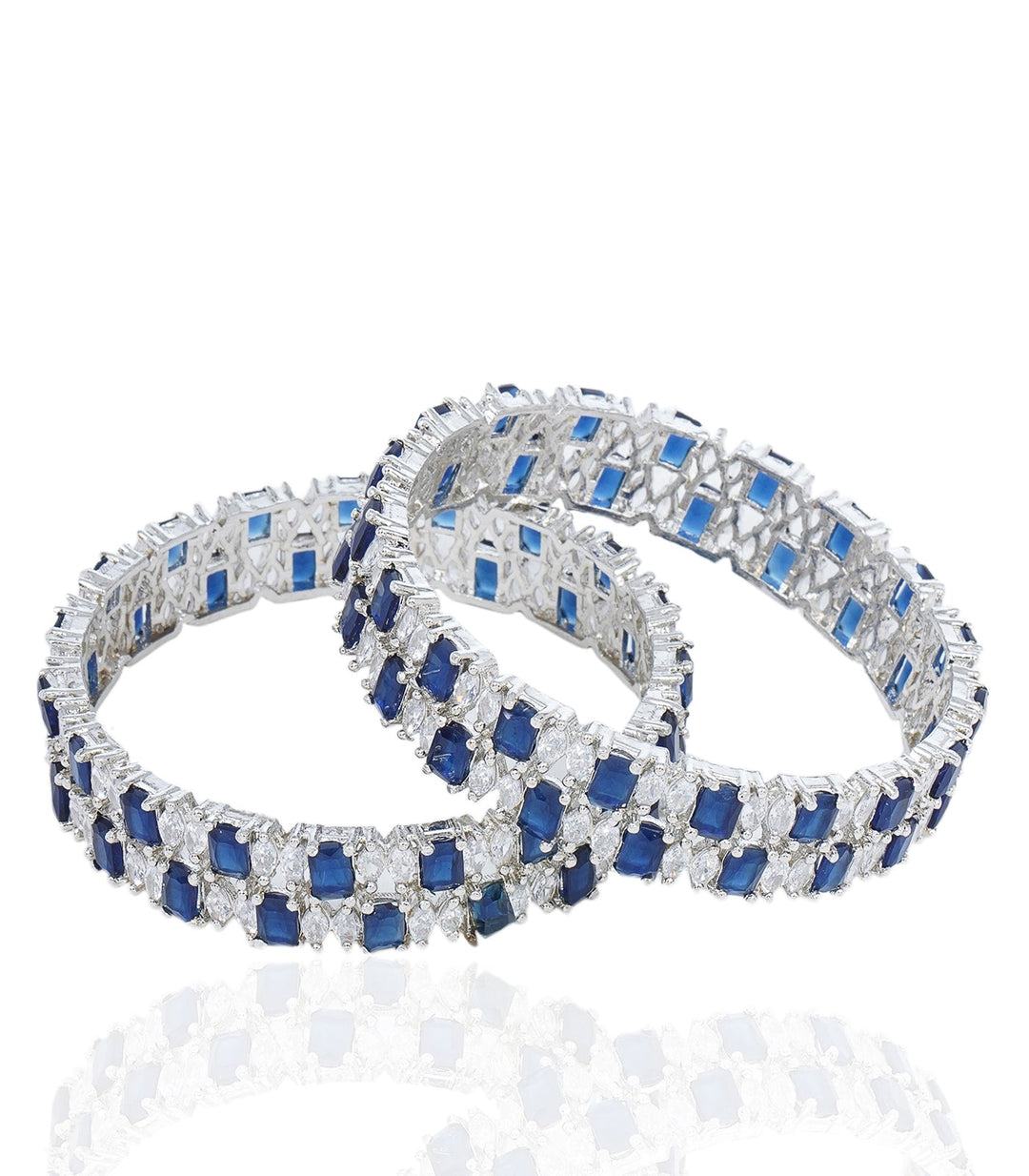 NADYA BLUE ZIRCON BANGLES