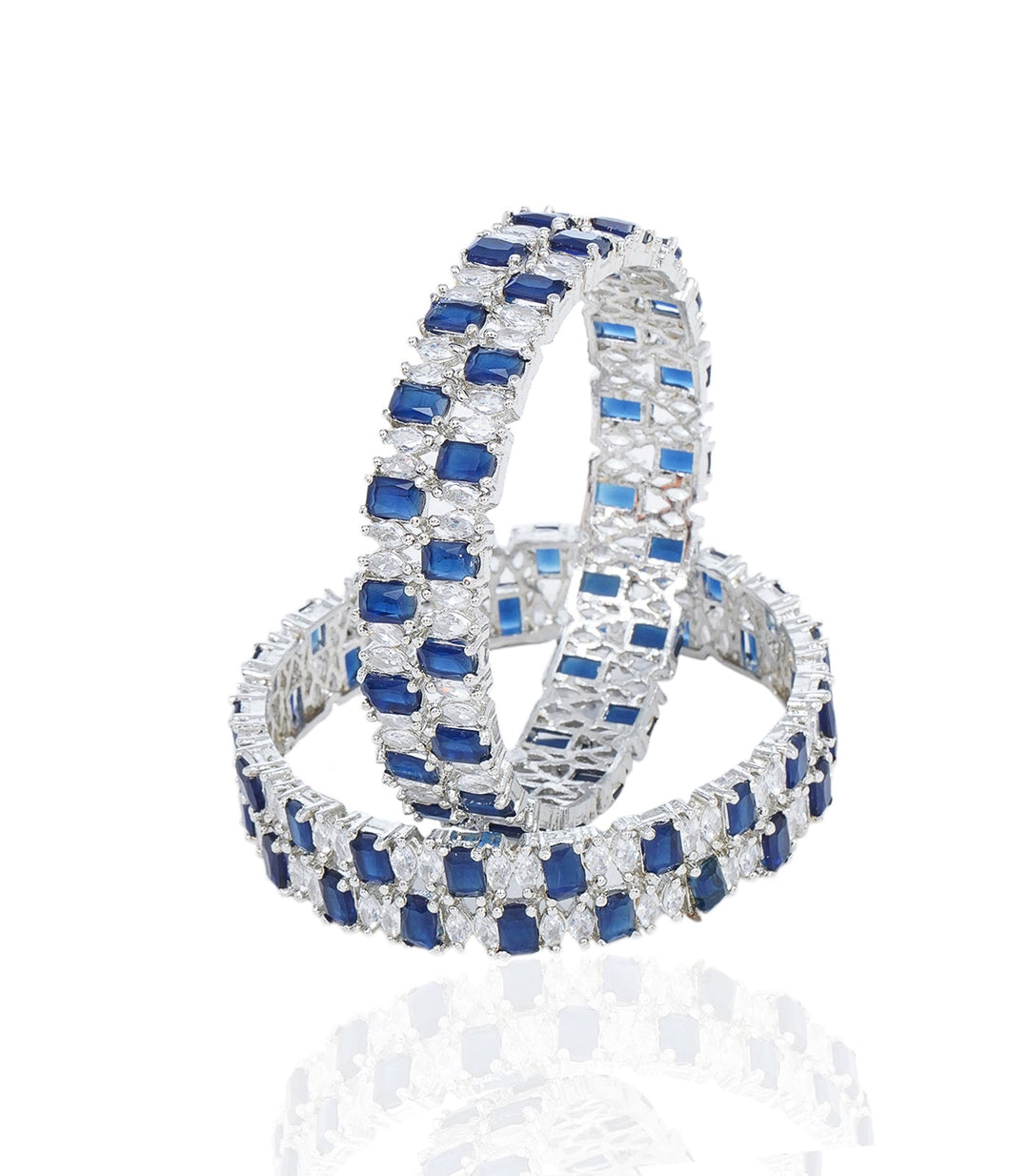 NADYA BLUE ZIRCON BANGLES