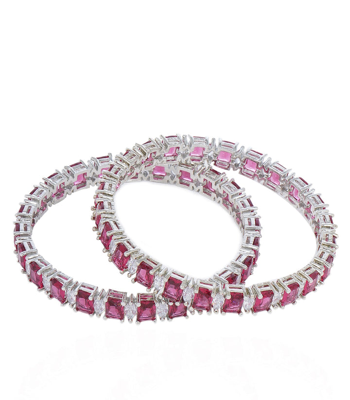ALISA PINK ZIRCON BANGLES