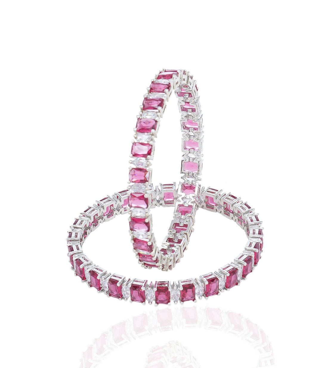 ALISA PINK ZIRCON BANGLES
