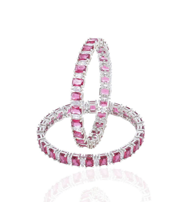 ALISA PINK ZIRCON BANGLES