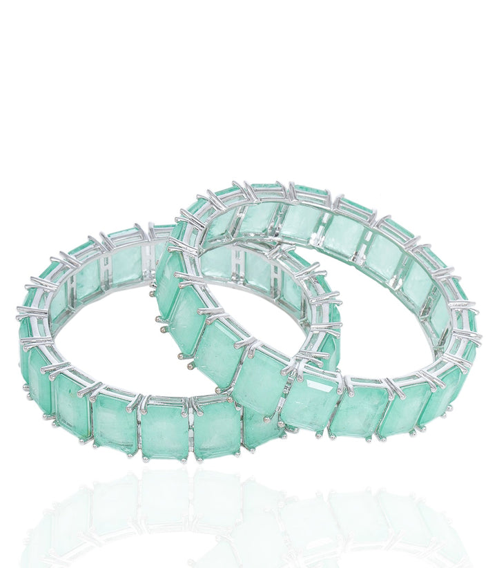 KALANI MINT ZIRCON BANGLES