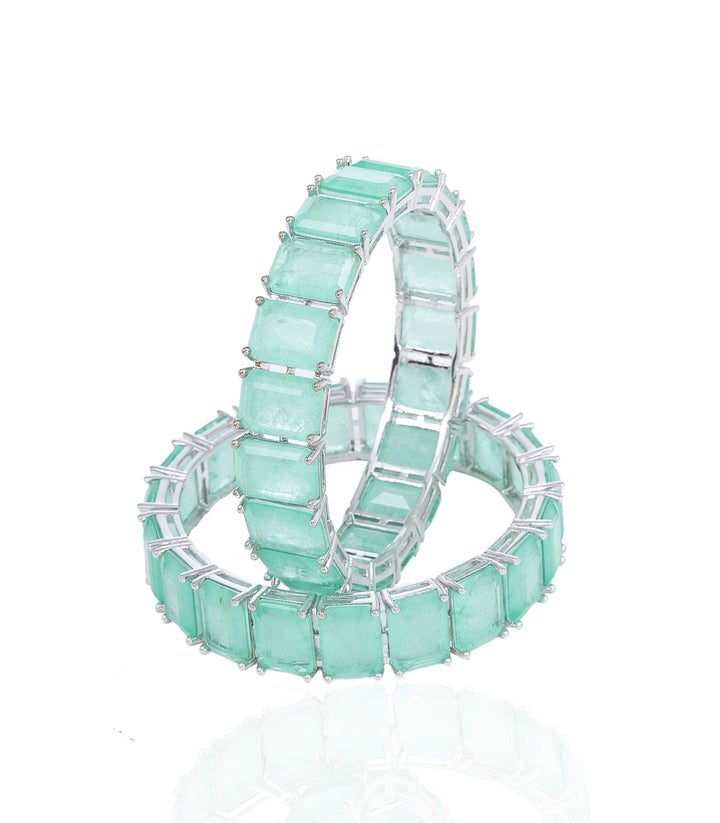 KALANI MINT ZIRCON BANGLES