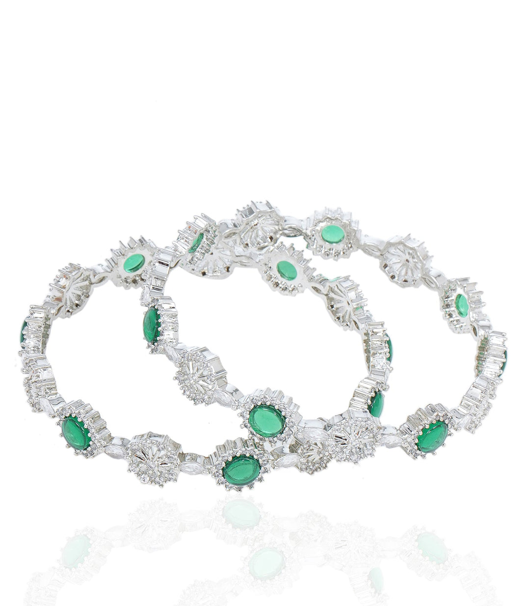 YANA GREEN ZIRCON BANGLES