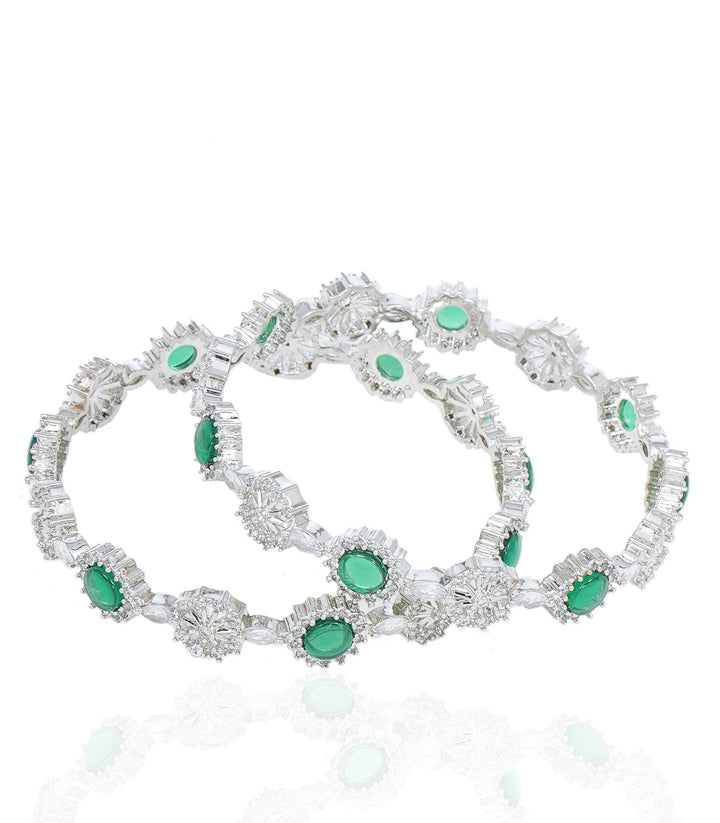 YANA GREEN ZIRCON BANGLES