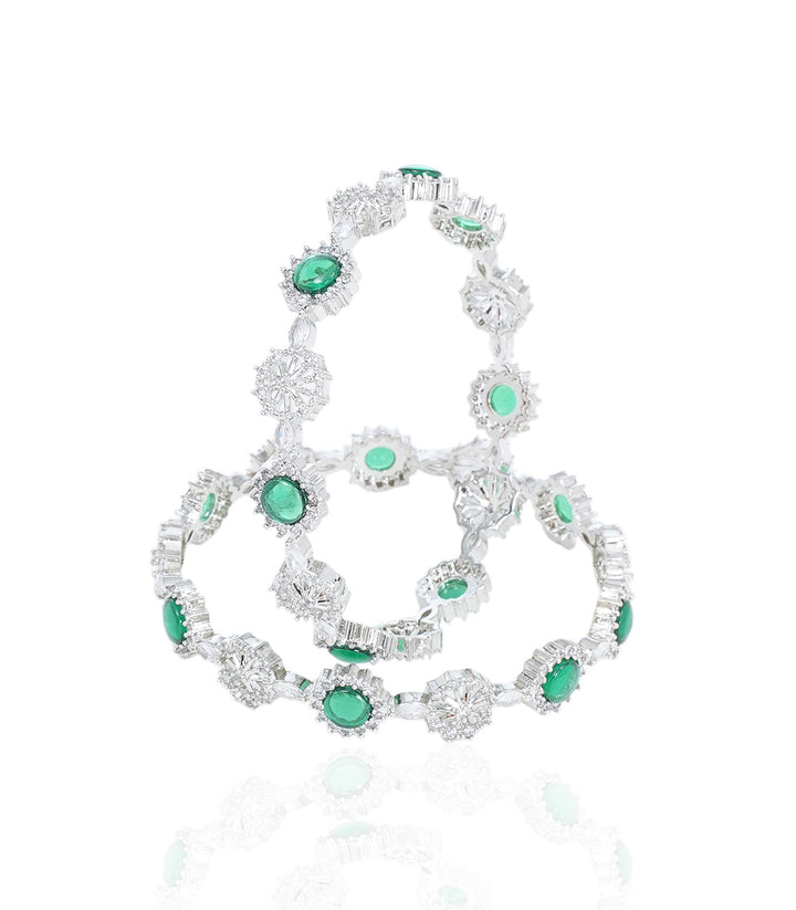 YANA GREEN ZIRCON BANGLES