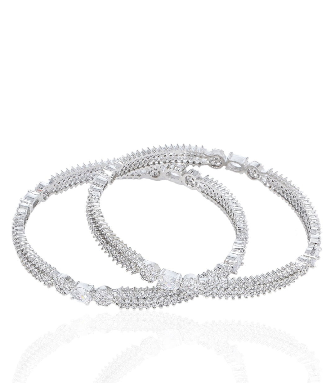 ALESSIA WHITE ZIRCON BANGLES