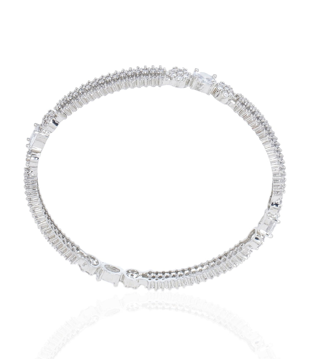 ALESSIA WHITE ZIRCON BANGLES