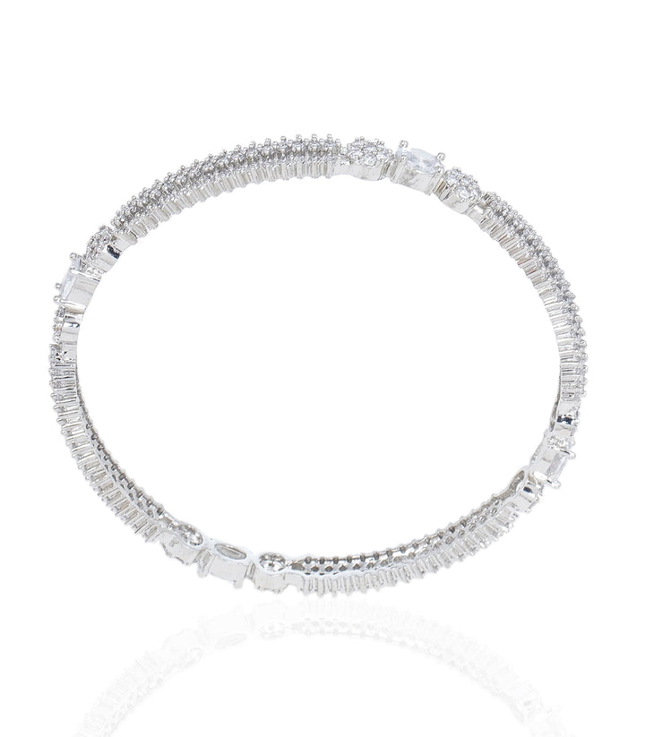 ALESSIA WHITE ZIRCON BANGLES