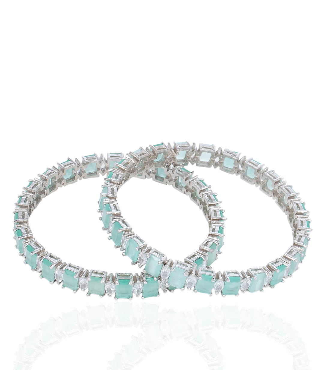 TANIA MINT ZIRCON BANGLES