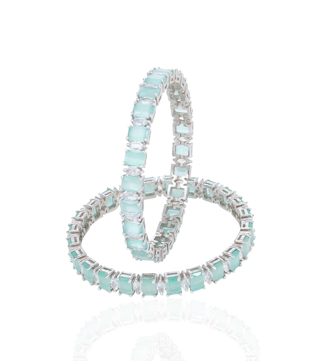 TANIA MINT ZIRCON BANGLES