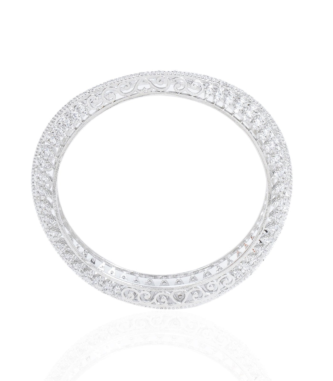 ARISHA WHITE ZIRCON BANGLES