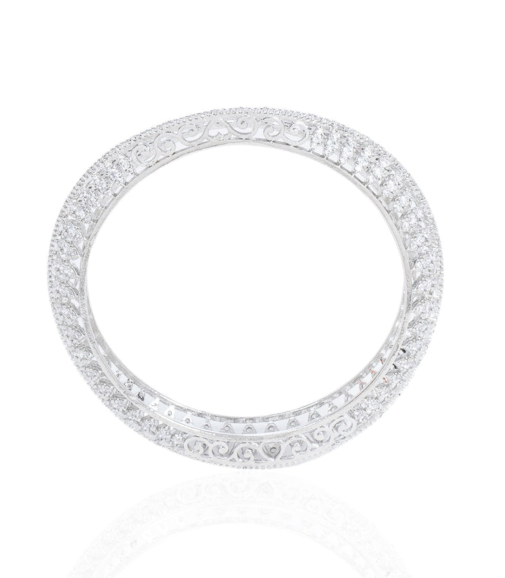 ARISHA WHITE ZIRCON BANGLES
