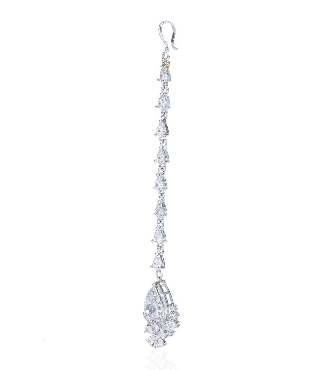 SYLVIE SILVER FINISH ZIRCON TIKA