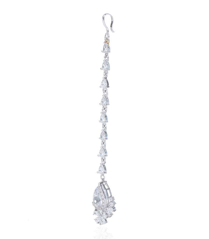 SYLVIE SILVER FINISH ZIRCON TIKA