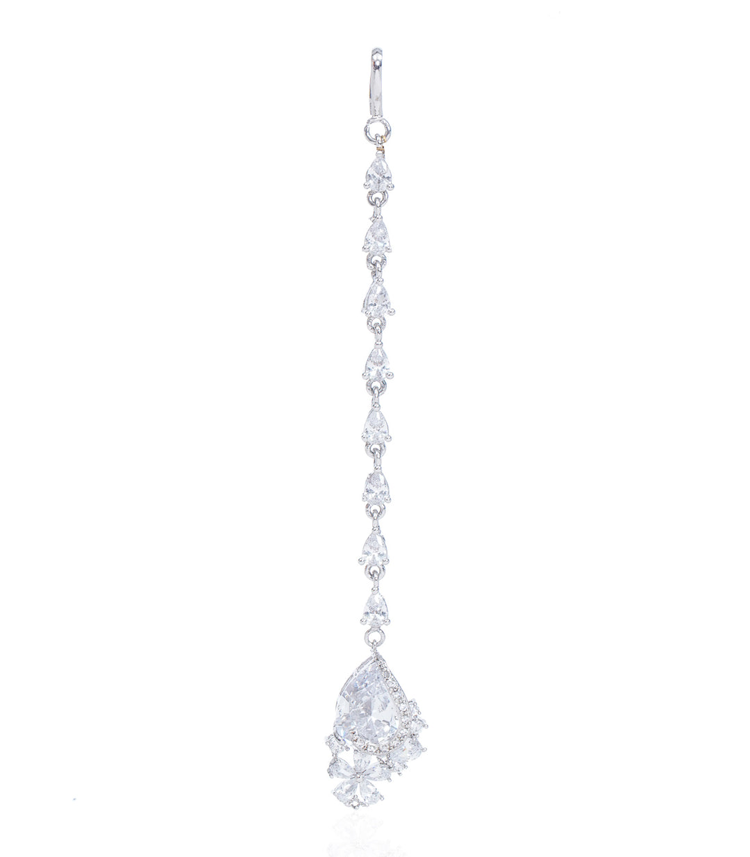 SYLVIE SILVER FINISH ZIRCON TIKA