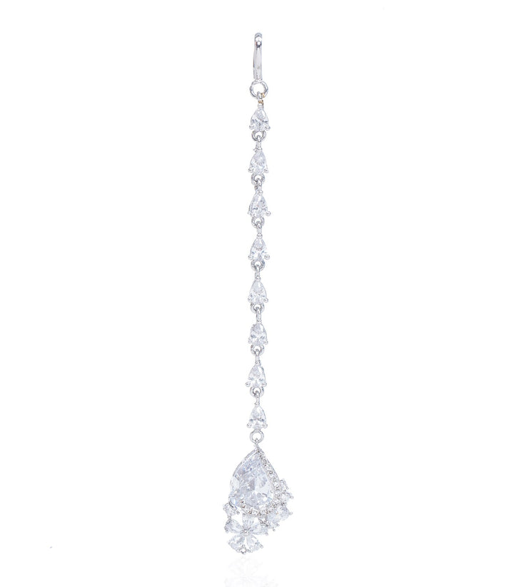 SYLVIE SILVER FINISH ZIRCON TIKA